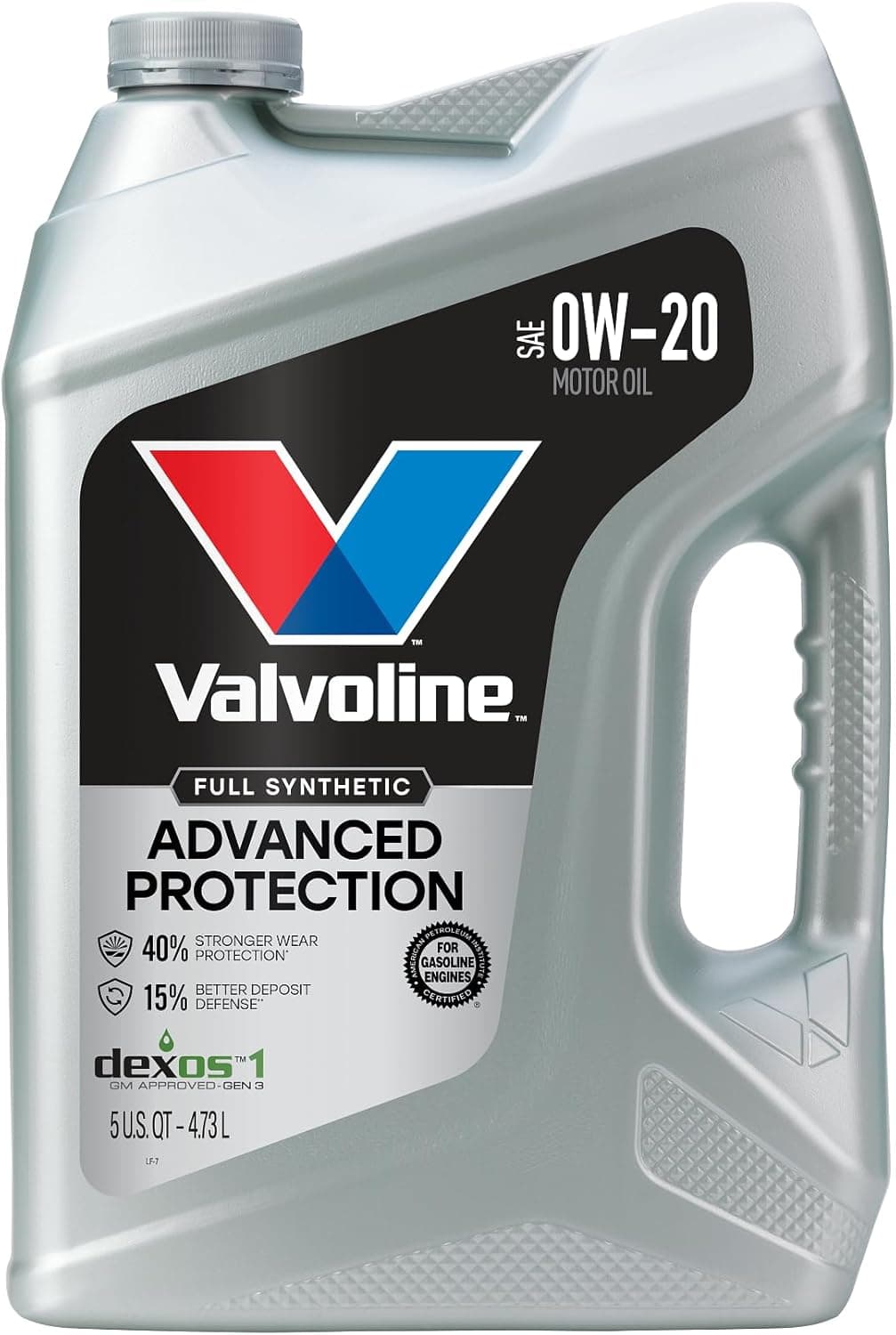 Valvoline Advanced Full Synthetic Motor Oil 0W-20 5 Quart